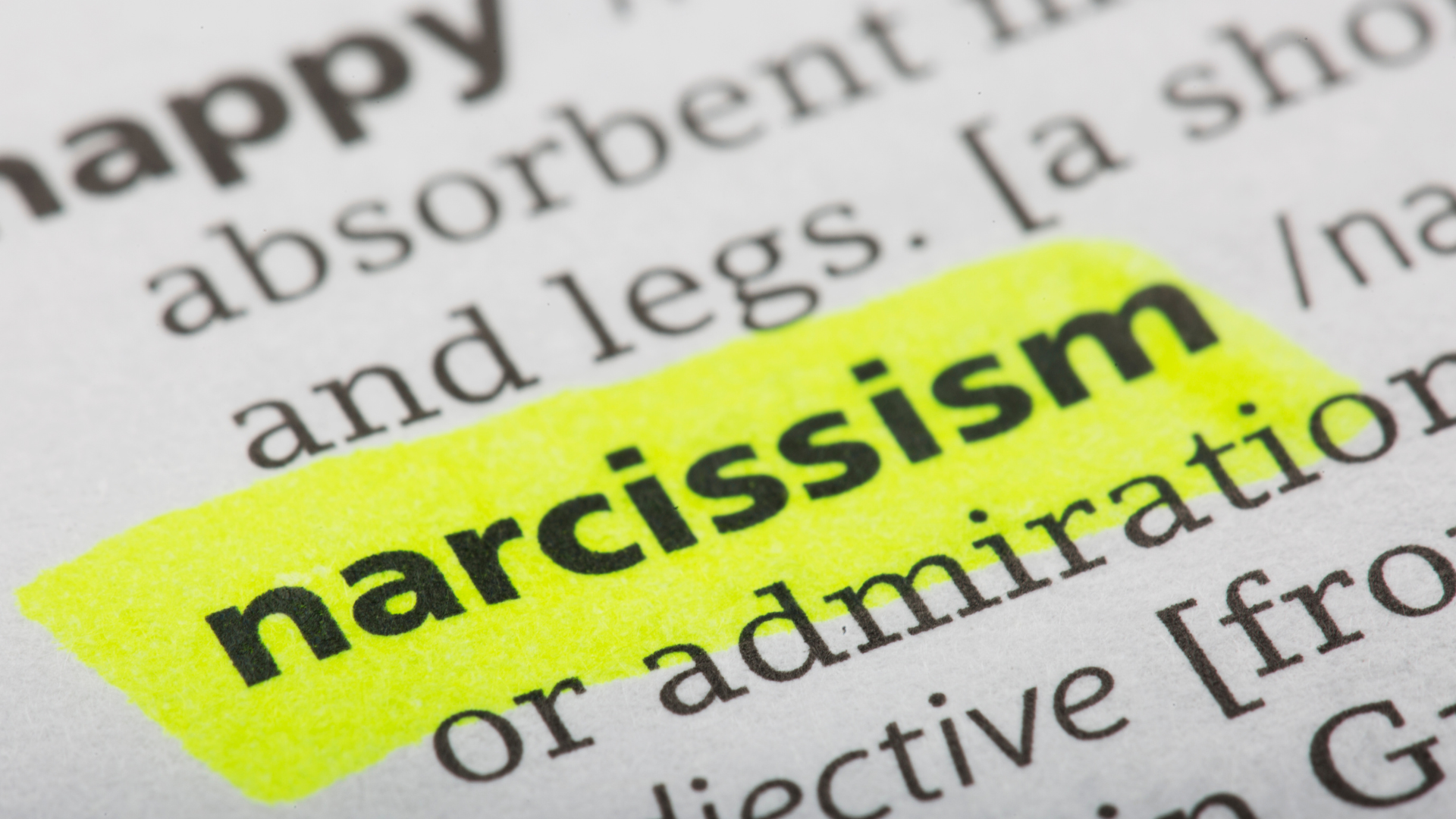 what is narcissism dictionary meaning